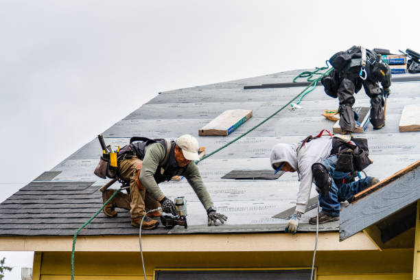 Professional Gutter Installation technician working in Gardners, PA